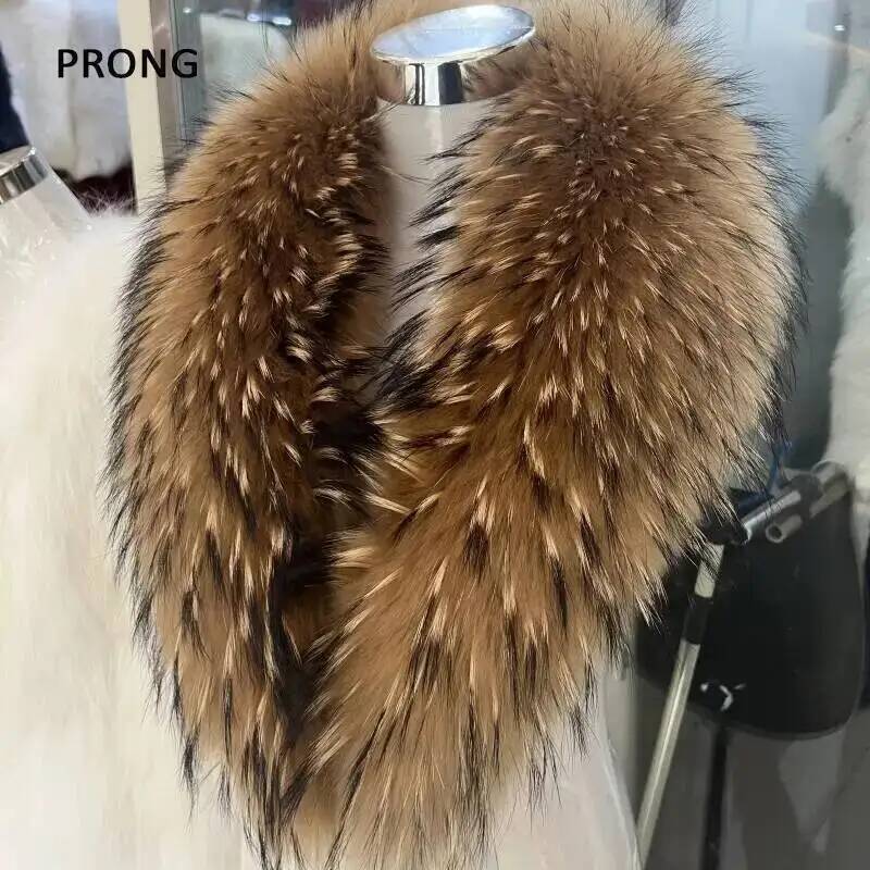 Winter Clothing Essentials - 자연 너구리 모피 칼라 리얼 모피