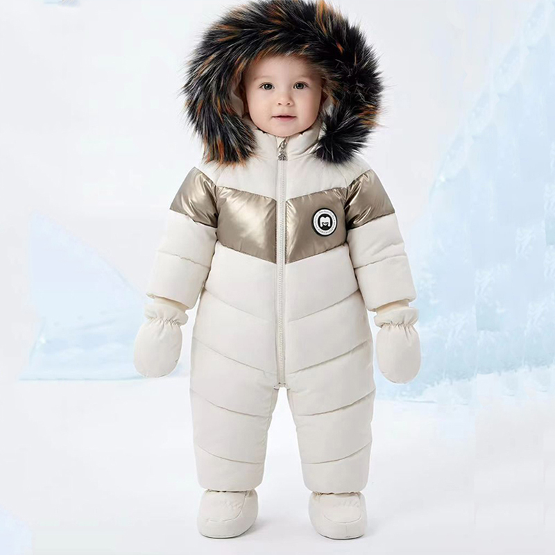 Winter Clothing For Baby Girl - 겨울 신생아 아기 장갑이 달린 롬퍼