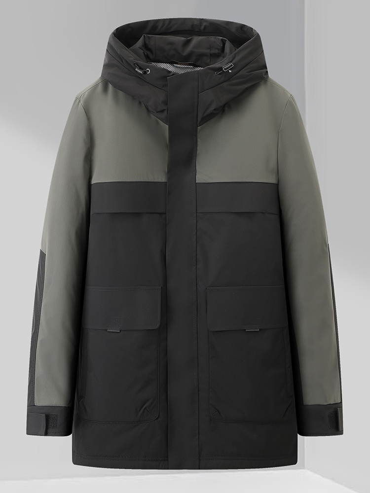 Winter Clothing Brand Names - 남성 패셔너블 캐주얼 컬러 블록 트렌디