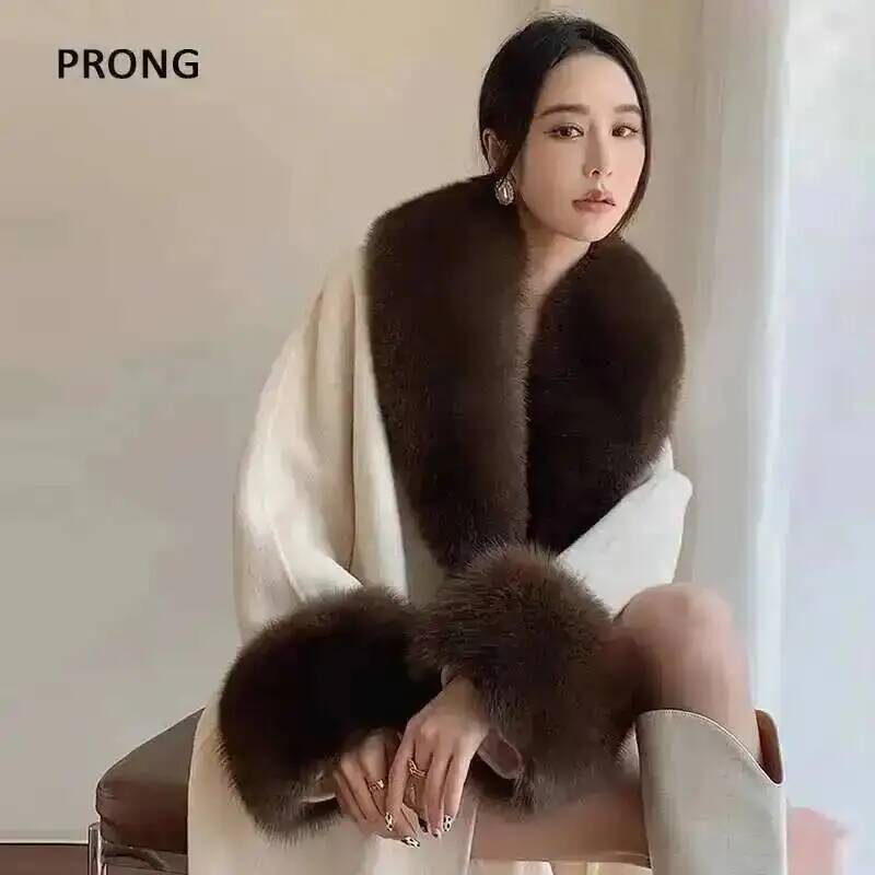 Winter Clothing Essentials - 100% 진짜 여우 모피 칼라 겨울