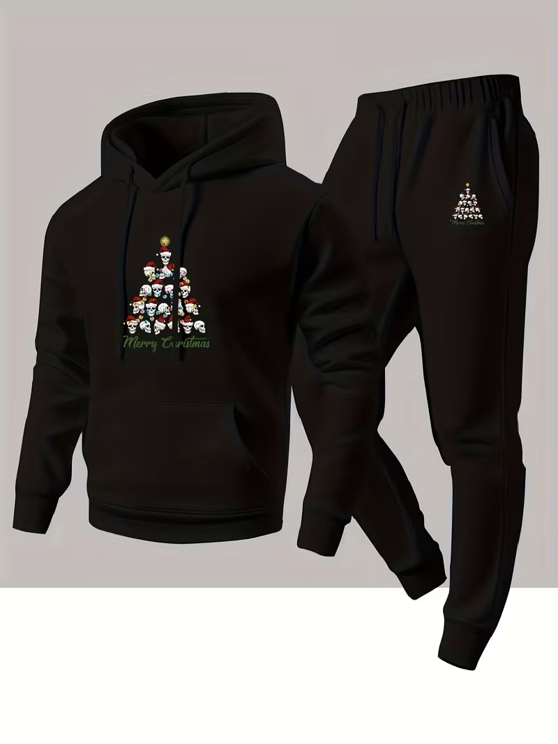 남성 가을 겨울 크리스마스 패션 투피스 후드 스포츠 팬 - Winter Clothing Fashion 리뷰 및 가격