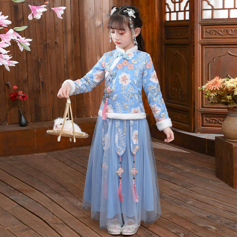 어린이 가을 겨울 한푸 소녀, 고대 코스튬 두꺼운 소녀 - Winter Clothing For Baby Girl 리뷰 및 가격