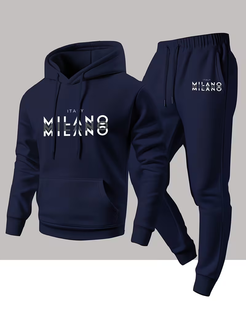 남성용 인기 패션 레터 프린트 세트 투피스 후드티 따뜻 - Winter Clothing Fashion 리뷰 및 가격