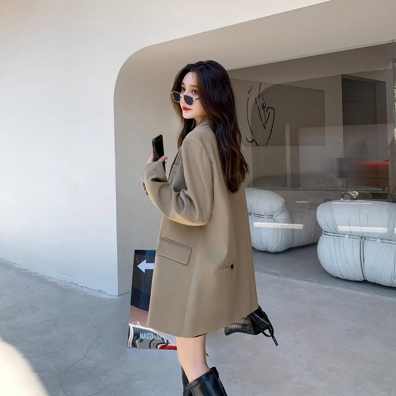 브랜드 블랙 블레이저 여성용 재킷, 용수철 가을 긴팔  - Winter Clothing Brands 리뷰 및 가격