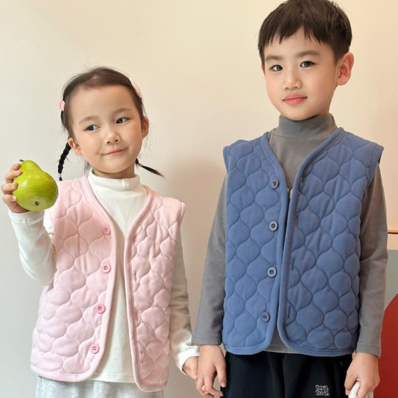 어린이 조끼 가을 겨울 소년 소녀 솔리드 컬러 두꺼운  - Winter Clothing For Baby Girl 리뷰 및 가격