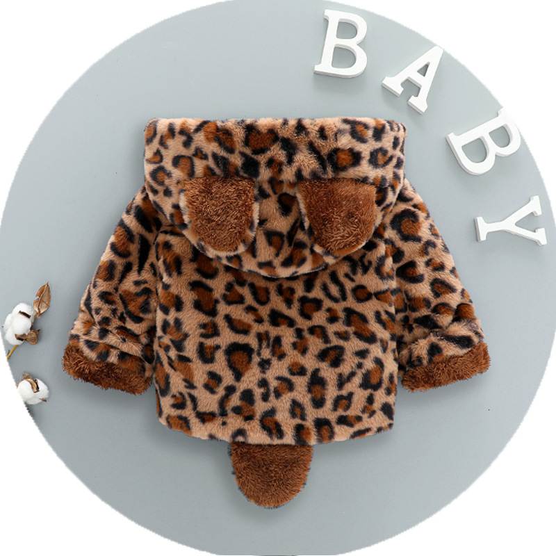레오파드 프린트 따뜻한 후드 자켓 및 코트 남아용 여아 - Winter Clothing For Baby Girl 리뷰 및 가격