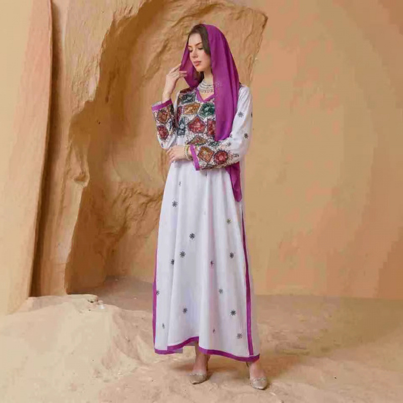 Ad251116 신상 여성 자수 롱 로브 루즈핏 단색  - Winter Clothing Dubai 리뷰 및 가격