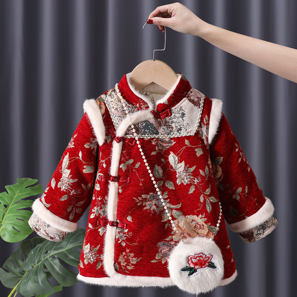 겨울 아기 ​​소녀 Hanfu 키즈 공주 당나라 Che - Winter Clothing For Baby Girl 리뷰 및 가격