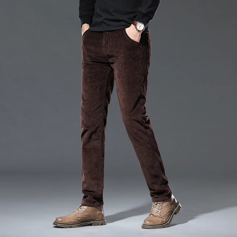 겨울 신사복 코듀로이 양털 캐주얼 바지 따뜻한 두꺼운  - Winter Clothing Brands 리뷰 및 가격