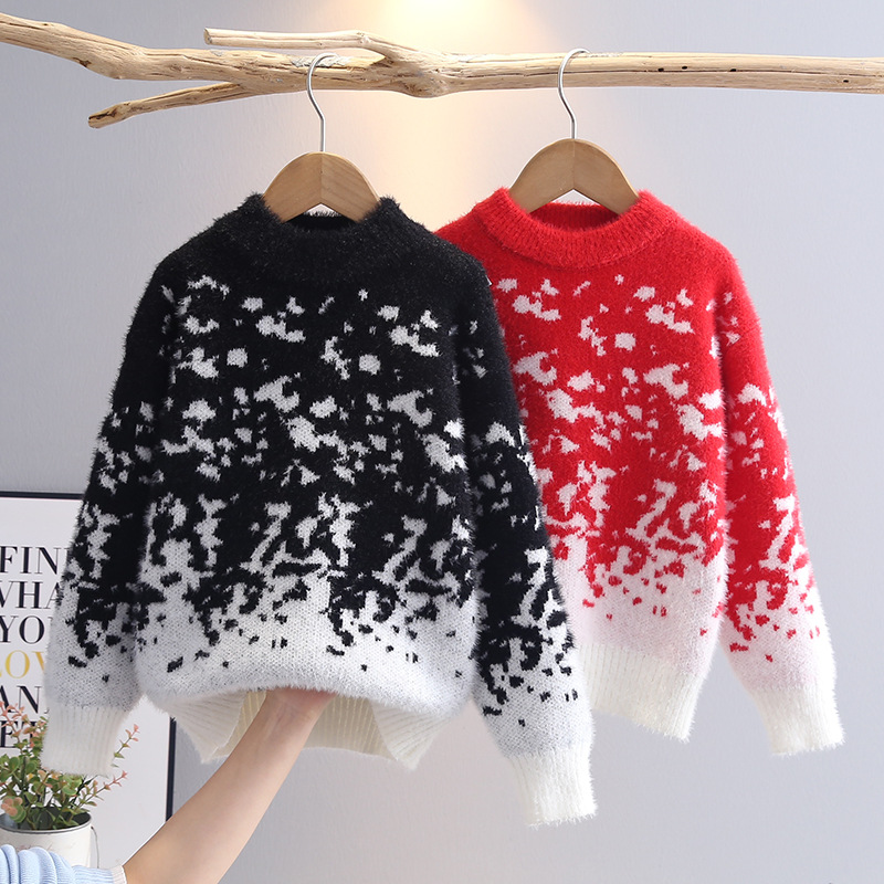 2025 가을 겨울 아동 니트 의류 블랙 스팟 남자아이 - Winter Clothing Drawing For Kids 리뷰 및 가격